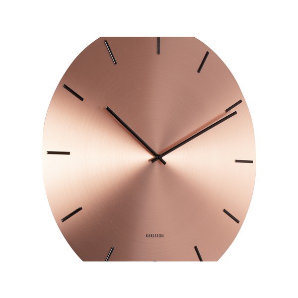 Zegar wahadłowy w kolorze miedzi Karlsson Impressive, ø 47 cm-image-3