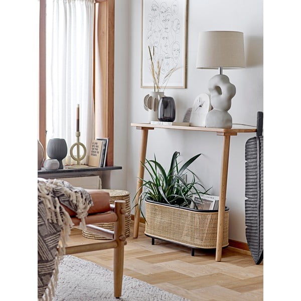 Kremowy dywan z mieszanki bawełny 150x210 cm Saxo – Bloomingville-image-2