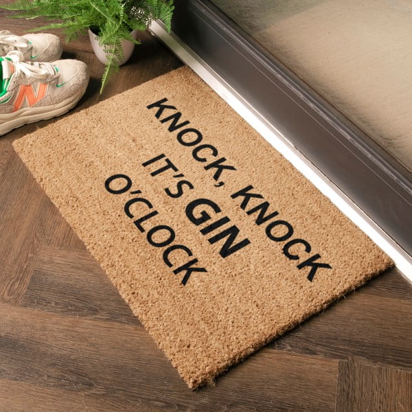 Wycieraczka z włókna kokosowego 40x60 cm Gin O'Clock – Artsy Doormats-image-1