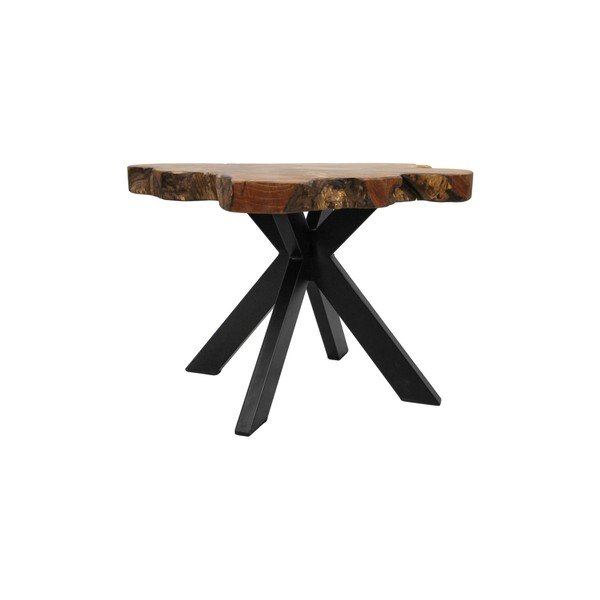 Stolik z tekowego drewna HSM collection Victoria, 70x45 cm-image-1