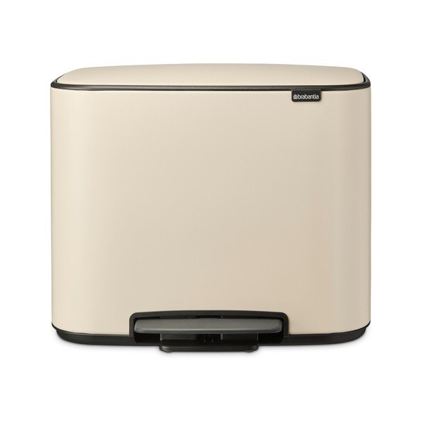 Beżowy stalowy kosz na śmieci z pedałem 36 l Bo – Brabantia-image-4
