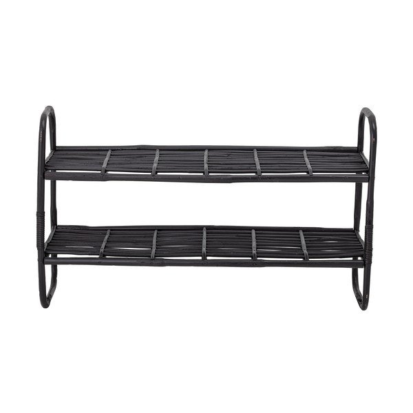 Czarny regał z trzciny 80x50 cm Zigge − Bloomingville-image-2