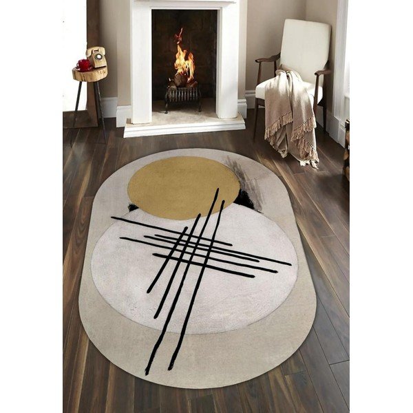 Żółto-beżowy dywan 160x230 cm – Rizzoli-image-1