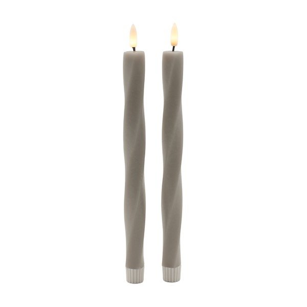 Świeczki LED zestaw 2 szt. na baterie (wysokość 26 cm) Sille Twist – Sirius