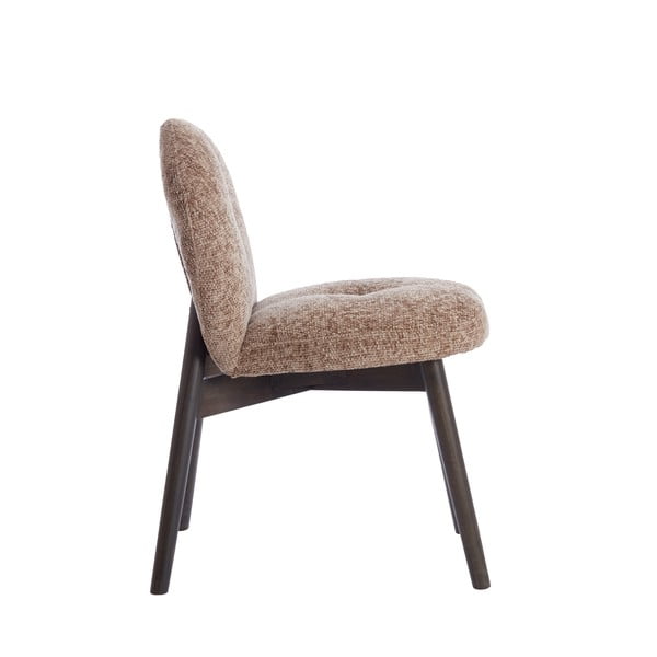 Brązowe tapicerowane fotele jadalniane zestaw 2 szt. Sinosa – Light & Living-image-2