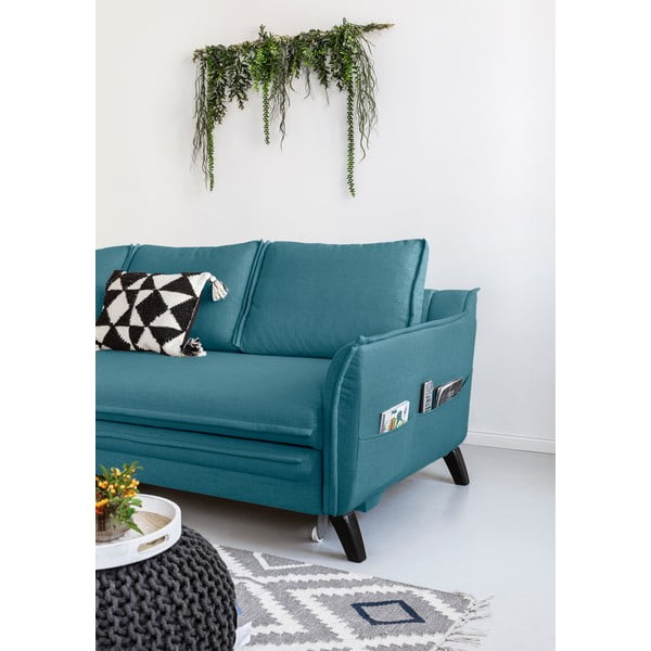 Turkusowy narożnik rozkładany Miuform Charming Charlie, lewostronny-image-3