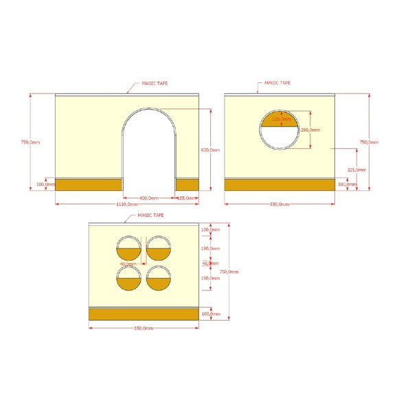 Zasłona dziecięca do łóżka Forrest – Vipack-image-3