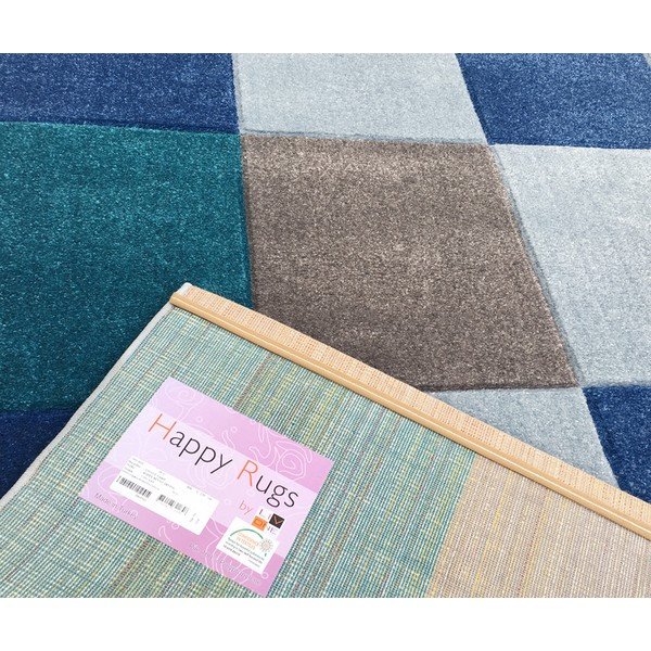 Niebieski dywan dziecięcy Happy Rugs Patchwork, 120x180 cm-image-3