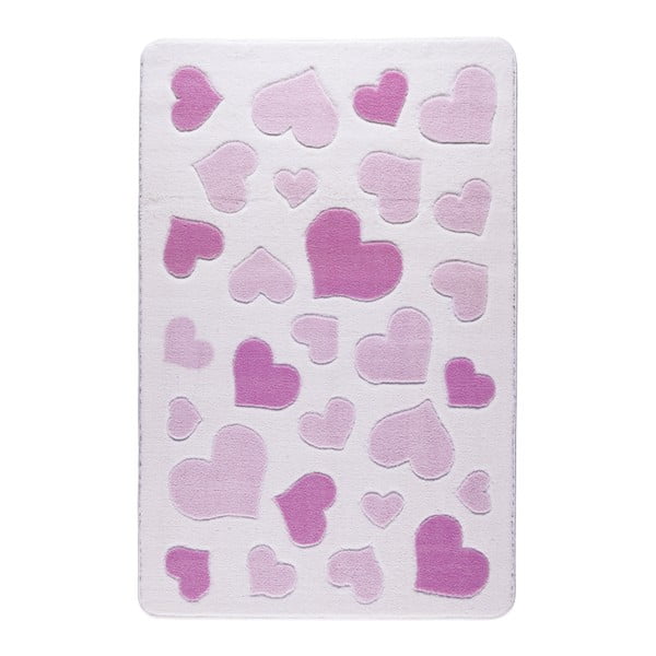 Różowy dywan dziecięcy Confetti Sweet Love, 133x190 cm