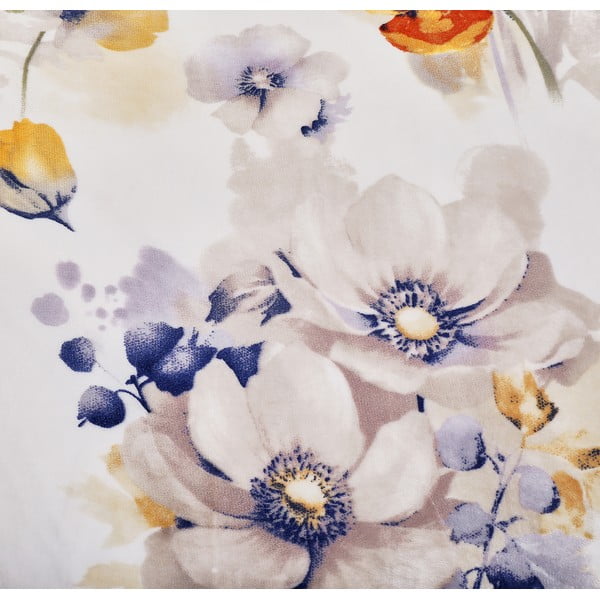 Biała pościel jednoosobowa z mikropluszu 140x200 cm Blossom – My House-image-1