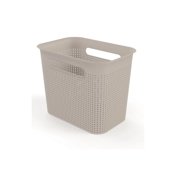 Beżowy koszyk z plastiku z recyklingu Brisen – Rotho