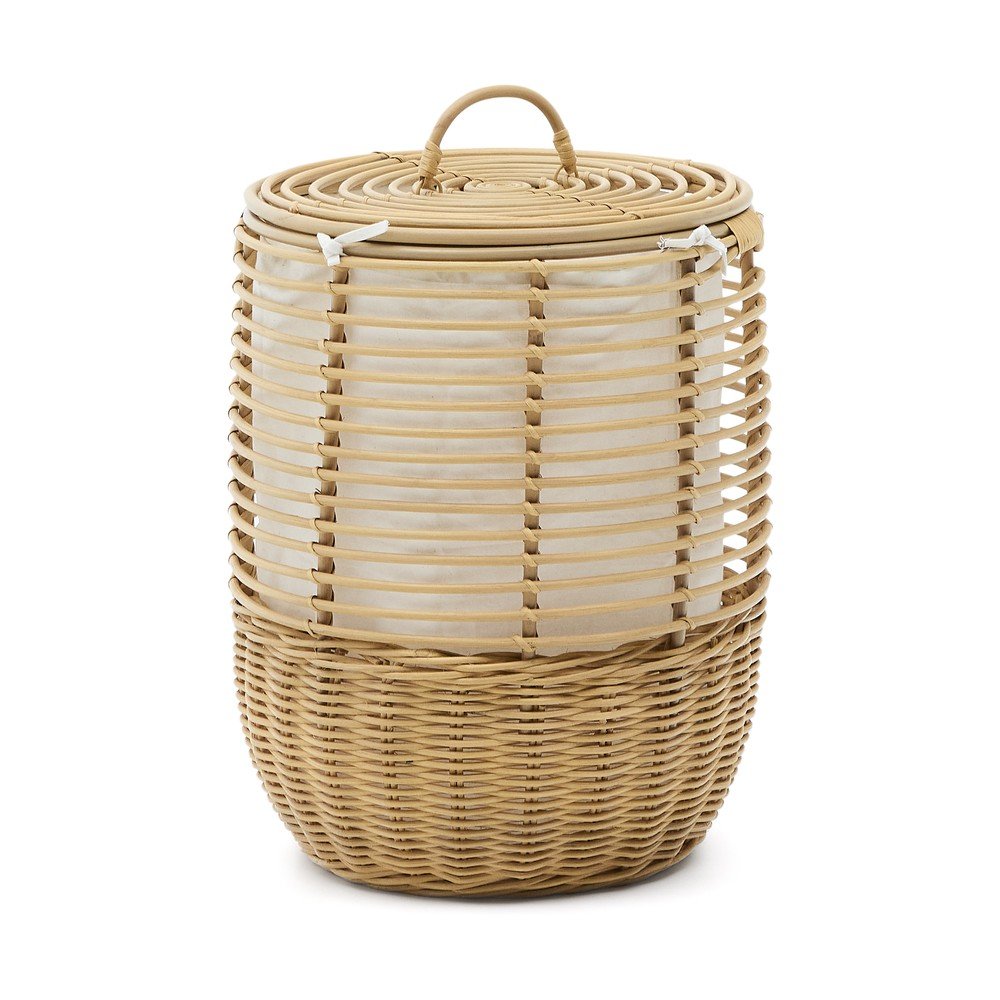 Rattanowy kosz na pranie w naturalnym kolorze Liora – Kave Home