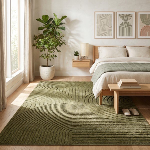 Ciemnozielony dywan 160x230 cm Whirl – ESTE-image-3