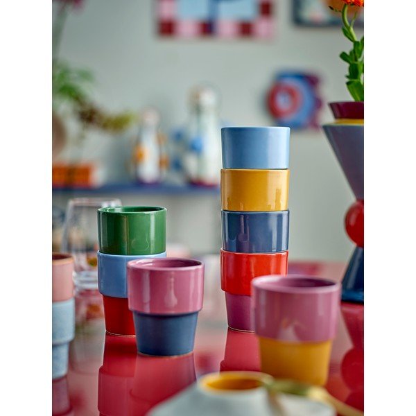 Kamionkowe filiżanki zestaw 4 szt. do cappuccino 150 ml Ewan – Bloomingville-image-3