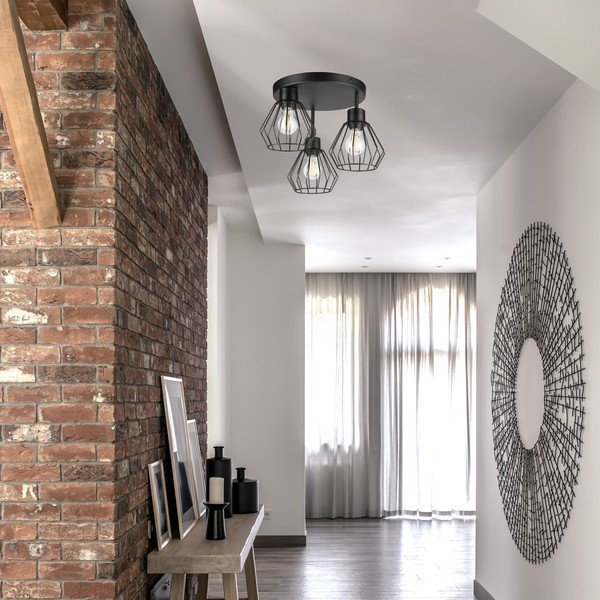 Czarna lampa sufitowa Audrey – LAMKUR-image-4