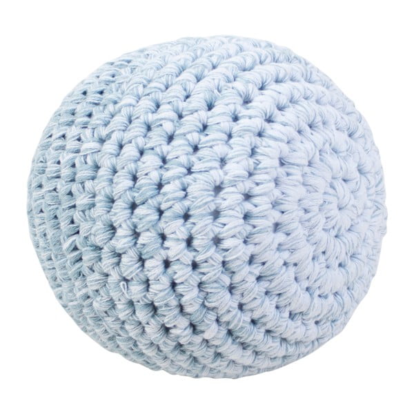 Niebieska szydełkowa piłeczka Sebra Crochet Ball, ⌀ 14 cm