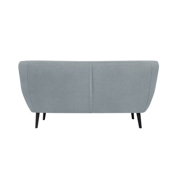 Jasnoniebieska sofa 2-osobowa z brązowymi nogami Mazzini Sofas Piemont-image-1