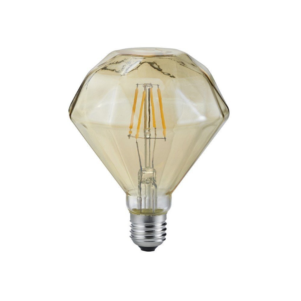 Żarówka LED z ciepłym światłem z gwintem E27, 4 W Diamant – Trio