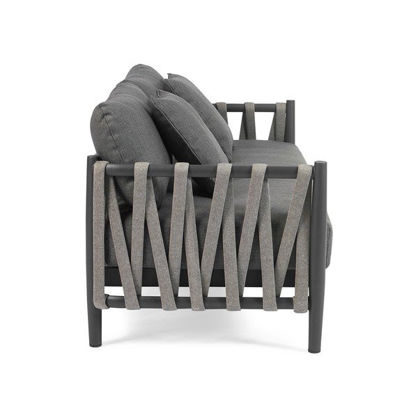 Ciemnoszara sofa ogrodowa Switch Rope – Diphano-image-3