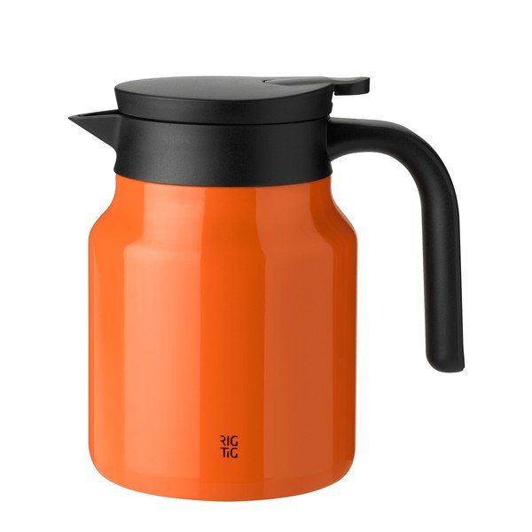Pomarańczowy dzbanek termos ze stali nierdzewnej 900 ml Therm-It – RIG-TIG