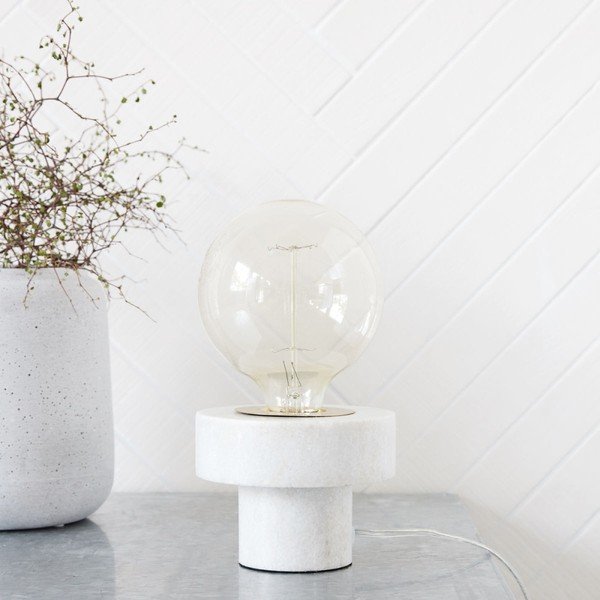 Biała
  lampa stołowa House Doctor White Marble-image-1