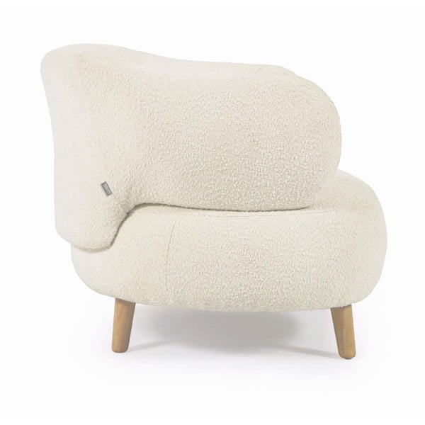 Biały fotel Luisa − Kave Home-image-1