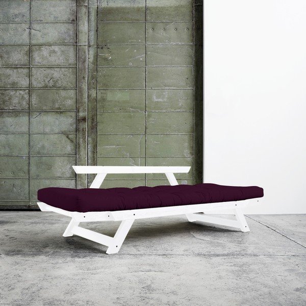 Sofa rozkładana Karup Bebop White/Purple Plum-image-2