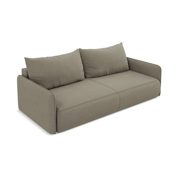 Beżowa rozkładana/ze schowkiem sofa 216 cm Nanea – Makamii-image-3