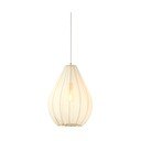 Beżowa lampa wisząca z tekstylnym kloszem ø 38 cm Itela – Light & Living