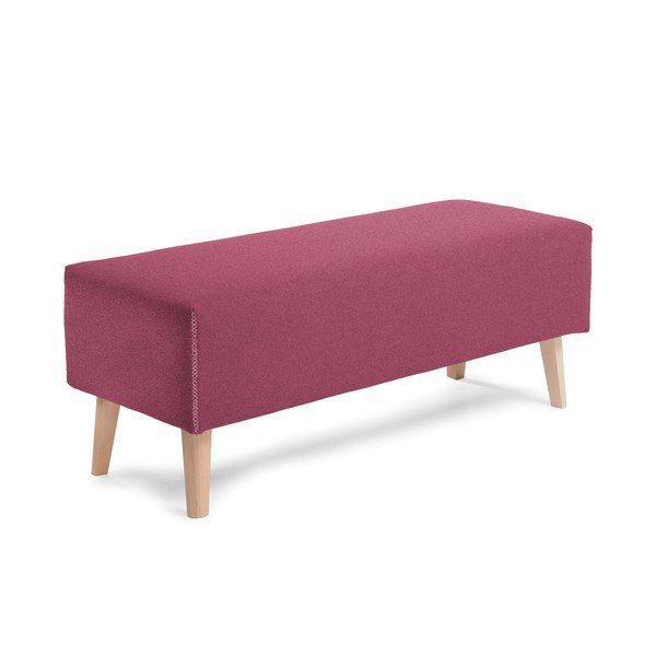 Burgundowa ławka Kave Home Lydia