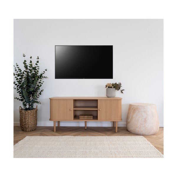 Szafka pod TV w dekorze sosny w naturalnym kolorze 113x51,5x40 cm Nikko – House Nordic-image-1
