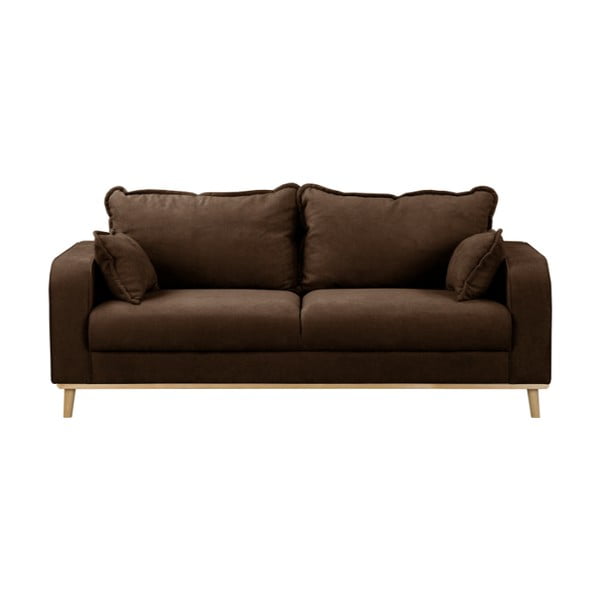 Ciemnobrązowa sofa 193 cm Beata – Ropez