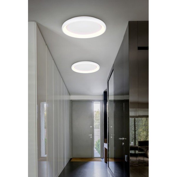 Biała lampa sufitowa LED ze ściemniaczem Cardona – Trio-image-1