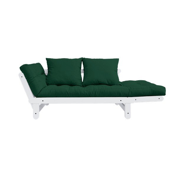 Sofa rozkładana Karup Design Beat White/Dark Green-image-3