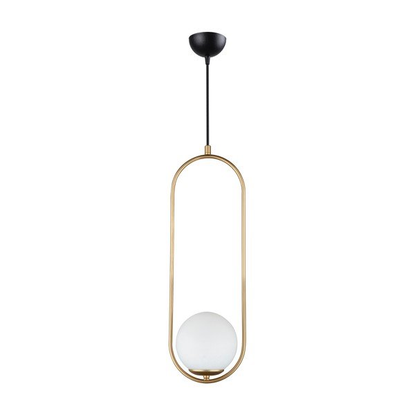Lampa wisząca w kolorze złota Squid Lighting Arch, wys. 146 cm