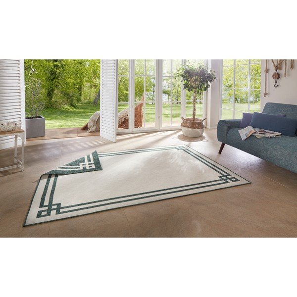 Zielono-kremowy dywan odpowiedni na zewnątrz NORTHRUGS Manito, 120x170 cm-image-2