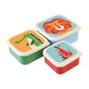 Komplet 3 pojemników na przekąski Rex London Creatures
