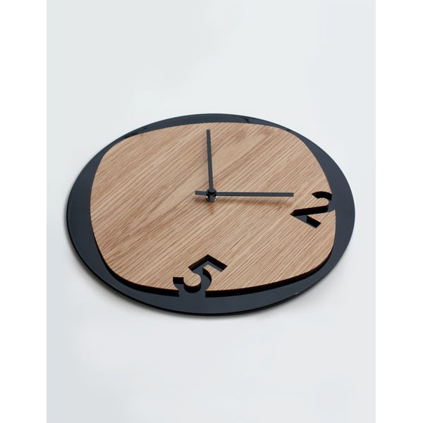 Zegar Clock25 Wood&Black-image-1