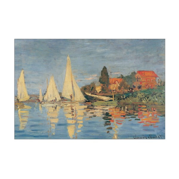 Obraz Claude Monet - Regata at Bargenteuil, 90x60 cm
