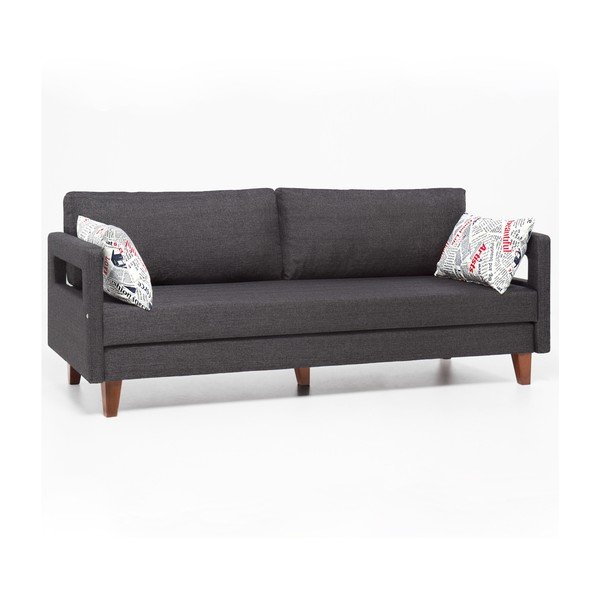 Szara sofa rozkładana Balcab Home Hannah Pattern-image-1