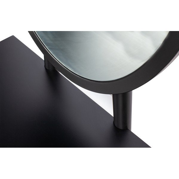 Czarna toaletka z nogami z drewna sosnowego WOOOD Vanity-image-4