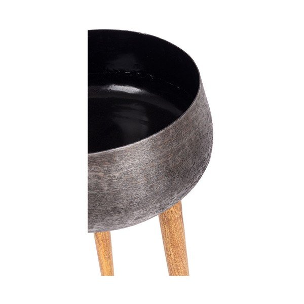 Metalowe ręcznie wykonane osłonki na doniczki zestaw 3 szt. ø 37,5 cm Varanasi – Bizzotto-image-1