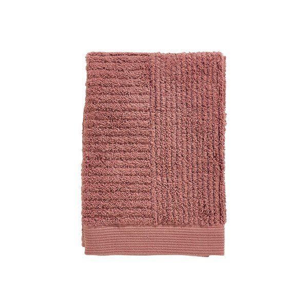 Bawełniany ręcznik frotte w kolorze terakoty 50x70 cm Classic – Zone