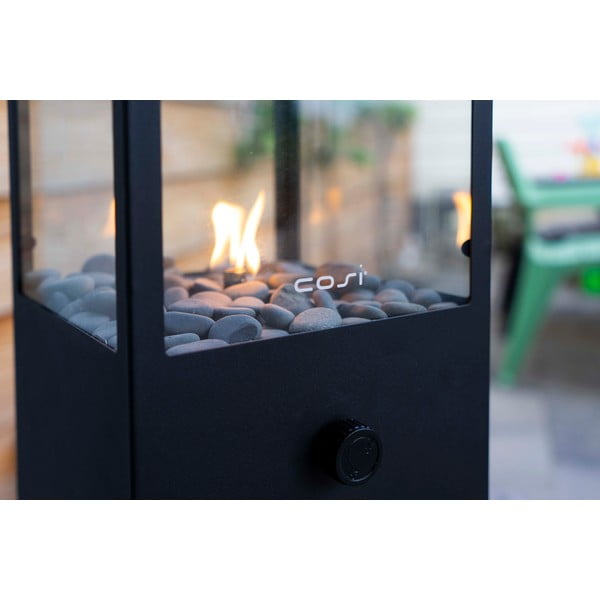 Czarna lampa gazowa Cosi Dome, wys. 45 cm-image-1