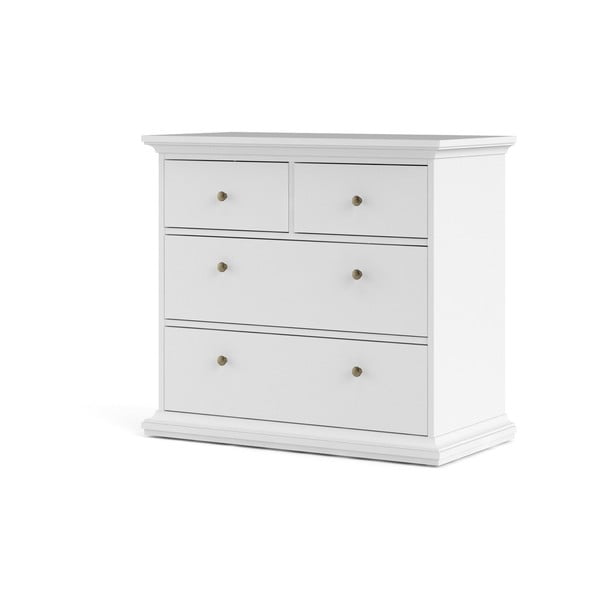 Biała niska komoda 96x87 cm Paris – Tvilum-image-2