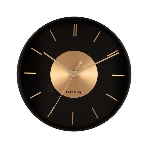 Zegar ścienny ø 35 cm Gold Disc – Karlsson