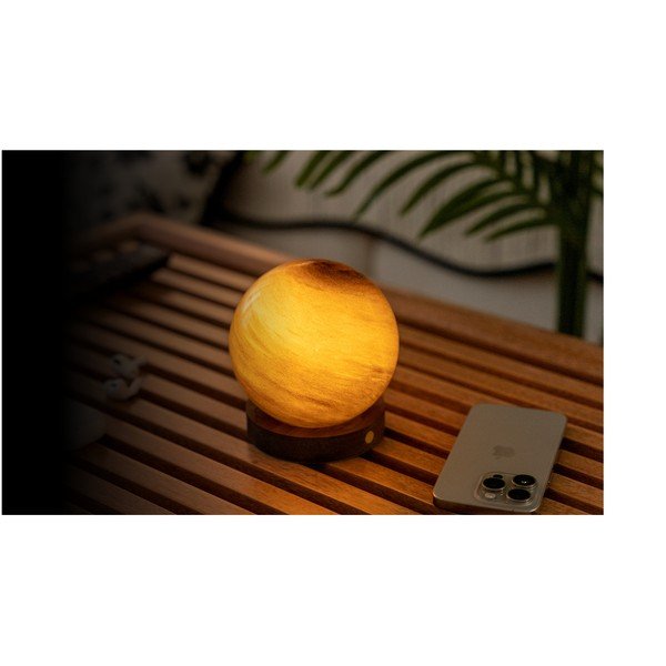 Ciemnobrązowa dekoracja świetlna na USB ø 8 cm Sand Storm – Gingko-image-2