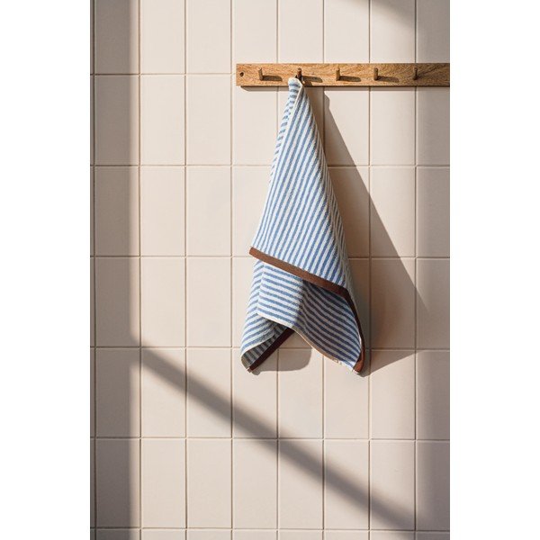 Brązowy/kremowy bawełniany ręcznik kąpielowy frotte 70x140 cm Gobo – noo.ma-image-4