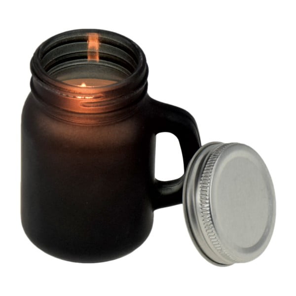 Czarny Świecznik Incidence Mini Candle Jar 