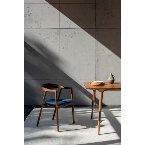 Niebieskio-brązowe krzesło Muna – Gazzda-image-2